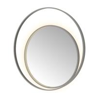 Spiegel Hotbath &MORE 100x100 cm LED-Verlichting Spiegelverwarming Rond Deco Geborsteld Gunmetal - thumbnail