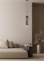 Trio Koker hanglampStream Ø 8cm - zwart - 364000132 - thumbnail