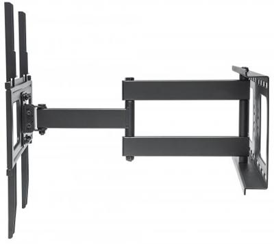 Manhattan 461252 TV-beugel Voor curved TVs, Kantelbaar, Zwenkbaar, Variabele afstand tot de muur, Verstelbare ondersteun 81,3 cm (32) - 139,7 cm (55)