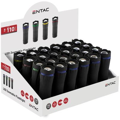 Enzo entac led zaklamp zoom 1w display 24 stuks 3xaaa - 5700150 Enzo entac led zaklamp zoom 1w display 24 stuks 3xaaa - 5700150