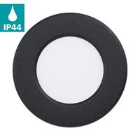 Eglo 4000K inbouwspot Fueva 5 IP44 - Ø 8,6cm zwart 99213 - thumbnail