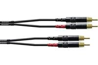 Cordial CFU 0.9 CC Rean stereo RCA tulpkabel 90cm - thumbnail