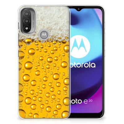 Motorola Moto E20 | E40 | Siliconen Case | Bier