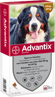 Advantix 600/3000 voor honden van 40 tot 60 kg 2 x 6 pipetten - thumbnail