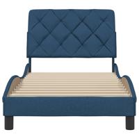 Bedframe zonder matras stof blauw 200x200 cm - thumbnail