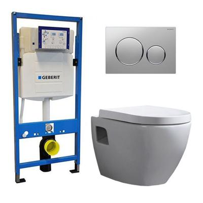 Geberit UP 320 Toiletset - Inbouw WC Hangtoilet Wandcloset - Daley Sigma-20 Mat/Glans Chroom Geberit UP 320 Toiletset - Inbouw WC Hangtoilet Wandcloset - Daley Sigma-20 Mat/Glans Chroom