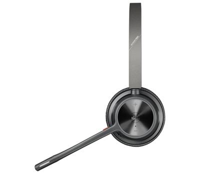 HP Poly Voyager 4320 UC Stereo On Ear headset Bluetooth Stereo Zwart Noise Cancelling Volumeregeling, Incl. oplaad- en dockingstation Computer - thumbnail