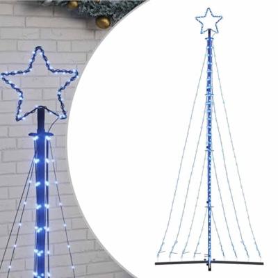 VidaXL Led-kerstboom 447 leds 249 cm blauw