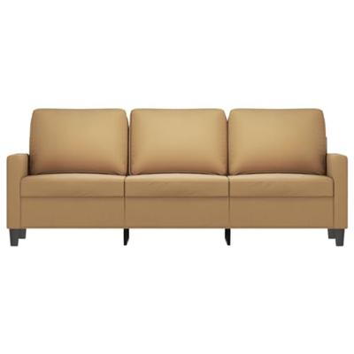 Driezitsbank 180 cm fluweel bruin