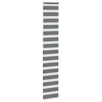 VidaXL Zebra rolgordijn 40x200 cm stofbreedte 35,9 cm donkergrijs - thumbnail