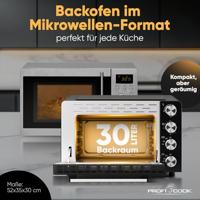 Profi Cook PC-MBG 1277 Mini-oven Multifunctioneel, Kijkvenster, Convectiefunctie, Traploze temperatuurregeling - thumbnail