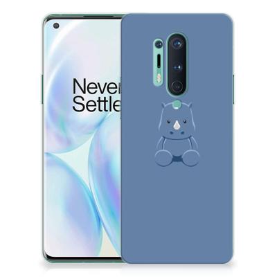 OnePlus 8 Pro Telefoonhoesje met Naam Baby Rhino OnePlus 8 Pro Telefoonhoesje met Naam Baby Rhino