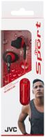 JVC HA-ENR15-BR-E in-ear sport-hoofdtelefoon met afstandsbediening en microfoon zwart/rood - thumbnail
