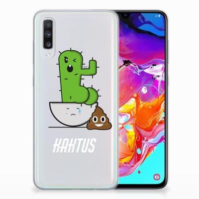Samsung Galaxy A70 Telefoonhoesje met Naam Cactus Poo