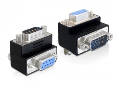 Delock 65267 Serieel Adapter [1x D-sub stekker 9-polig - 1x D-sub bus 9-polig] Zwart