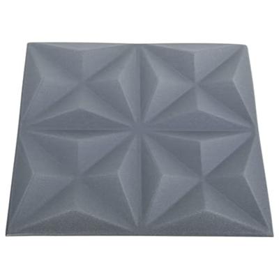 24 st Wandpanelen 3D 6 m 50x50 cm origamigrijs - thumbnail