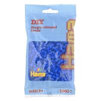 Hama midi strijkkralen - blauw neon (036), 1000st. - thumbnail
