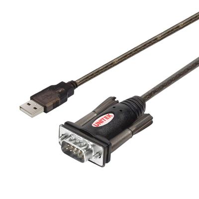 UNITEK Y-105 seriële kabel Zwart 1,5 m USB Type-A DB-9