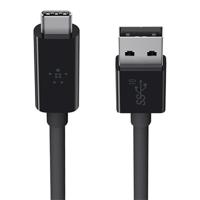 Belkin USB 3.1 USB-C-naar-USB-A-kabel, 0,9 m (USB-IF-gecertificeerd, 10 Gbps, Ultra HD 4k), zwart - thumbnail