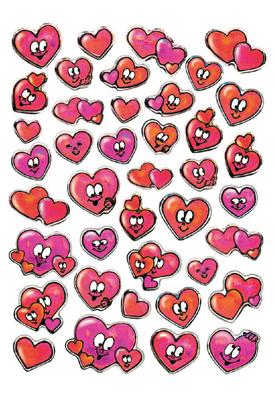 HERMA MAGIC stickers hearts stone 1 sheet etiket