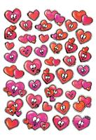 HERMA MAGIC stickers hearts stone 1 sheet etiket - thumbnail