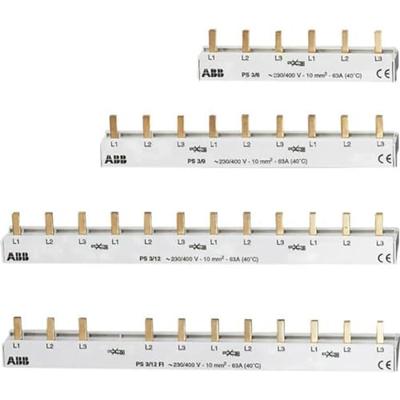 ABB 2CDL231001R1006 ABB PS3/6 1 stuk(s) 106 mm verzamelrail Phase busbar Aantal rijen 3 Grijs 3-polig 10 mm² 1 stuk(s)