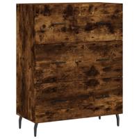 Dressoir 69,5x34x90 cm bewerkt hout gerookt eikenkleurig - thumbnail