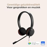 Jabra Evolve 20 Headset Bedraad Hoofdband Kantoor/callcenter USB Type-C / USB Type-A Zwart - thumbnail
