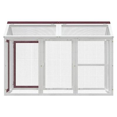 VidaXL Dierenren 141x94x104 cm massief grenenhout mokkakleurig