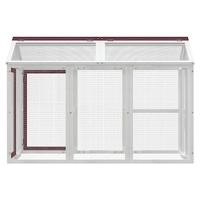 VidaXL Dierenren 141x94x104 cm massief grenenhout mokkakleurig - thumbnail