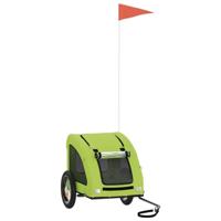 Hondenfietstrailer oxford stof en ijzer groen - thumbnail
