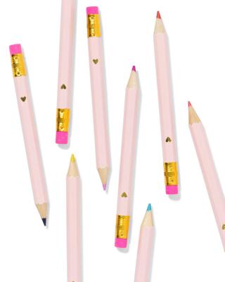 HEMA Uitdeel potlooden prinses - 8 stuks (roze)