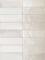Wandtegel wit Sartoria Tbrick 16x5cm seashell glans gerectificeerd - thumbnail