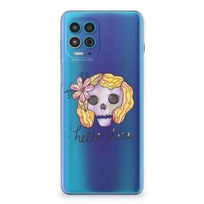 Silicone Back Case Motorola Moto G100 Boho Skull Silicone Back Case Motorola Moto G100 Boho Skull