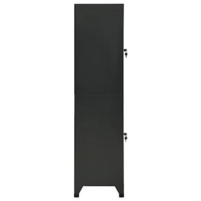 Lockerkast 38x45x180 cm staal antracietkleurig - thumbnail