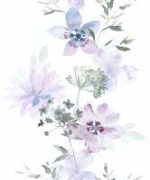Novamur Kylie Behang met aquarel bloemen - 81625 - thumbnail