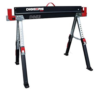 Diggers Graafbok | 600 kg | Verstelbare poten | Verstelbare Zijarmen | Set van 2 stuks - DIG869