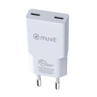 Auto oplader Muvit for Change HC-263C Wit 30 W - thumbnail