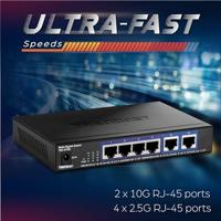 TRENDNET - ACCESSOIRES 6-PORT 10G SCHAKELAAR - thumbnail