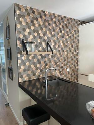 Mozaïek Isodeco Steenstrip Large Zelfklevend 29.0x25.0 cm Koper Isodeco Mozaïek Isodeco Steenstrip Large Zelfklevend 29.0x25.0 cm Koper Isodeco