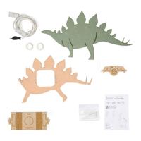 Van Tjalle En Jasper - dino wandlamp stegosaurus - hout - thumbnail