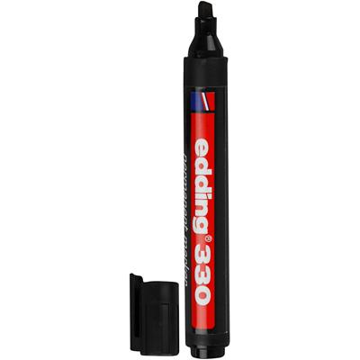 Viltstift edding 330 schuin 1-5mm zwart Viltstift edding 330 schuin 1-5mm zwart