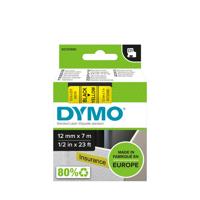 Gelamineerde Tape voor Labelmakers Dymo D1 45018 12 mm LabelManager™ Geel Zwart (5 Stuks) - thumbnail