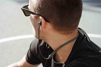Fresh 'n Rebel Earbuds BAND-IT Army, Bluetooth in-ear hoofdtelefoon met nekbeugel