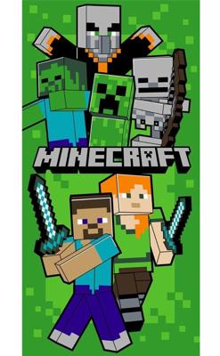 Minecraft strandlaken meerkleurig 70x 140cm Minecraft strandlaken meerkleurig 70x 140cm