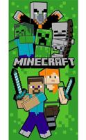 Minecraft strandlaken meerkleurig 70x 140cm - thumbnail