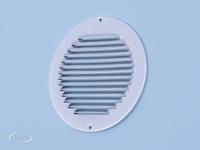 Aluminium Rond Schoepenrooster Alu Opbouw - 200mm (1-r200a) - thumbnail