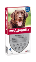 Advantix vlooien- en tekenpipet voor honden 400/2000 (25 tot 40 kg) 6 pipetten - thumbnail
