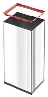 Hailo Bix-Box Swing XL 8602210 Afvalbak 52 l Plaatstaal (l x b x h) 340 x 339 x 763 mm Zilver, Zwart Met zelfsluitende zwenkdeksel 1 stuk(s) - thumbnail