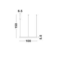 Lyora HanglampMotif goud Ø 100cm 3000K - 9190655 - thumbnail